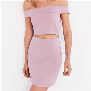 Silence + noise off the shoulder bodycon dress